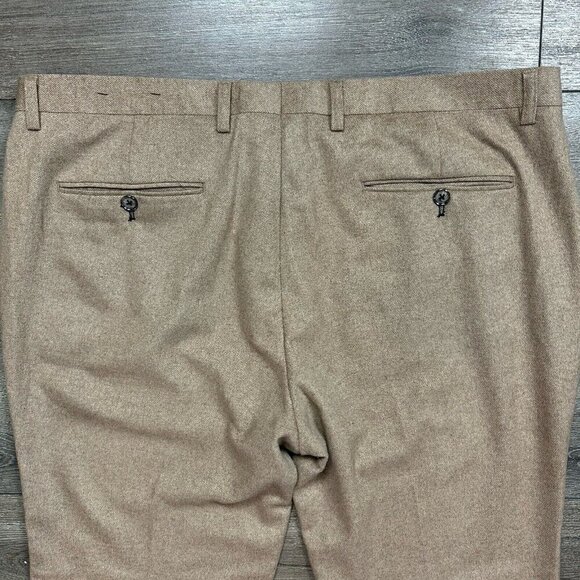 Paisley And Gray Slim Fit Pants 50% Wool Size 38 X 30 Brown Tweed - Picture 2 of 7